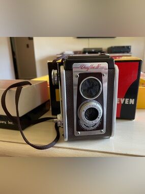 Vintage Camera Bundle Kodak Duaflex IV Petri Box 1963 Letter